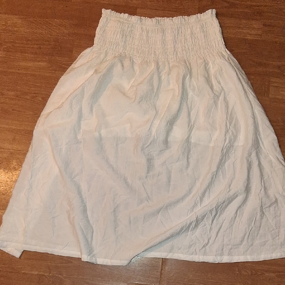 White Beachy Maxi Skirt